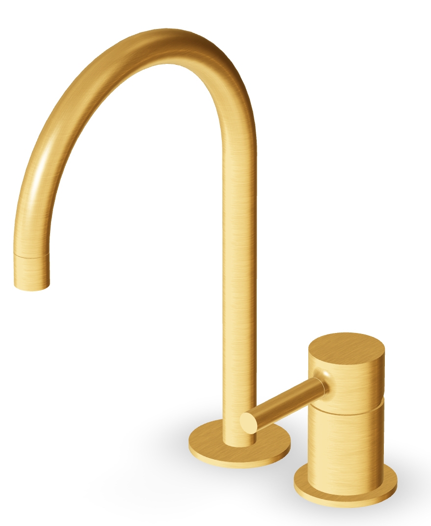 Zucchetti Pan bateria umywalkowa stojąca złota ZP6223.C41