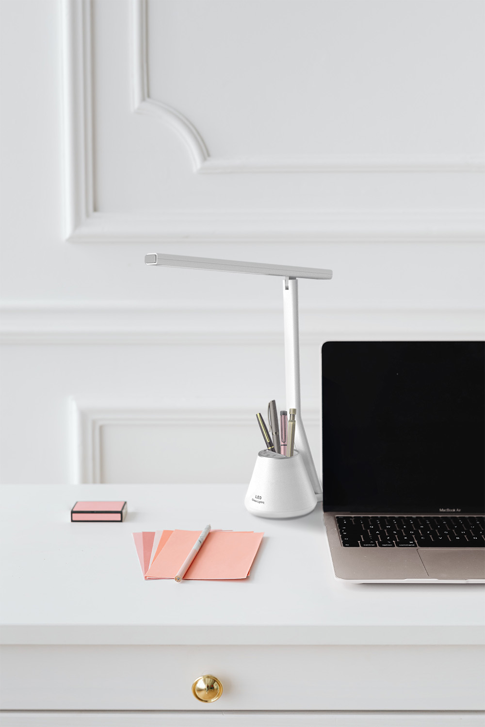 Kaja Kiki lampa biurkowa 1x8W LED biała K-BL1066BIAŁY