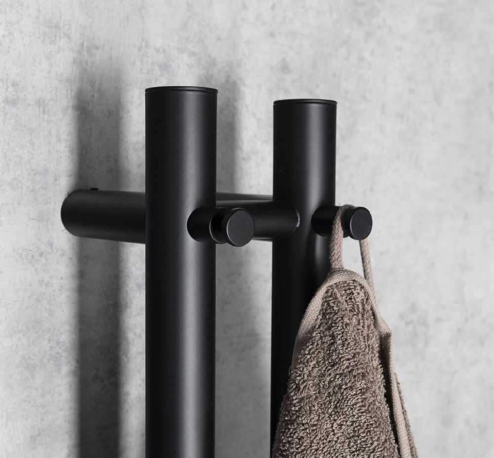 Sapho Papinado grzejnik elektryczny 120x10,9 cm czarny mat ER340 - Wysyłka w 24h