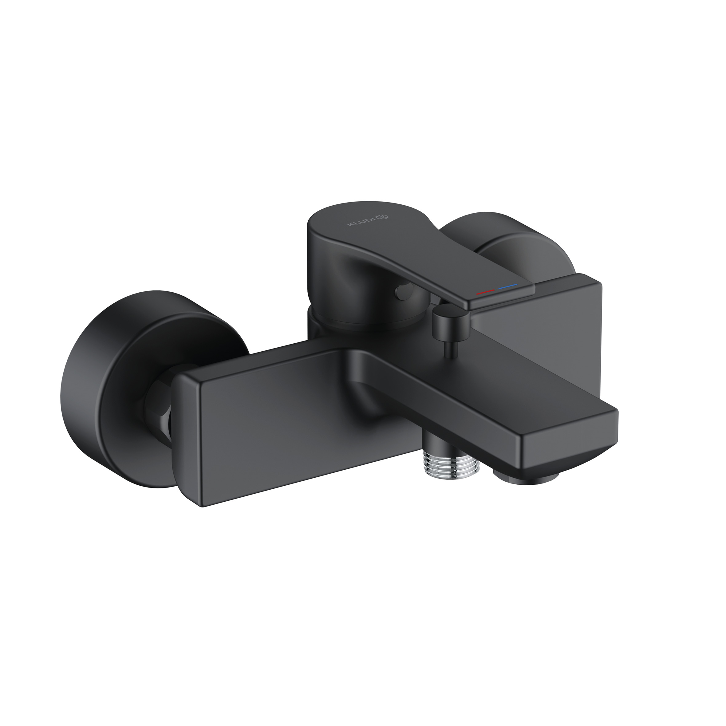 Kludi Zenta SL bateria wannowo-prysznicowa ścienna czarny mat 486703965