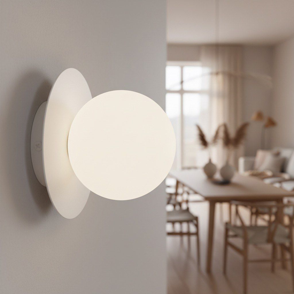 Emibig Americana kinkiet 1x8 W biały 1554/K1