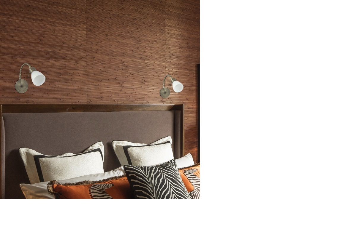 Rabalux Soma kinkiet 1x40 W biały-brązowy 6320