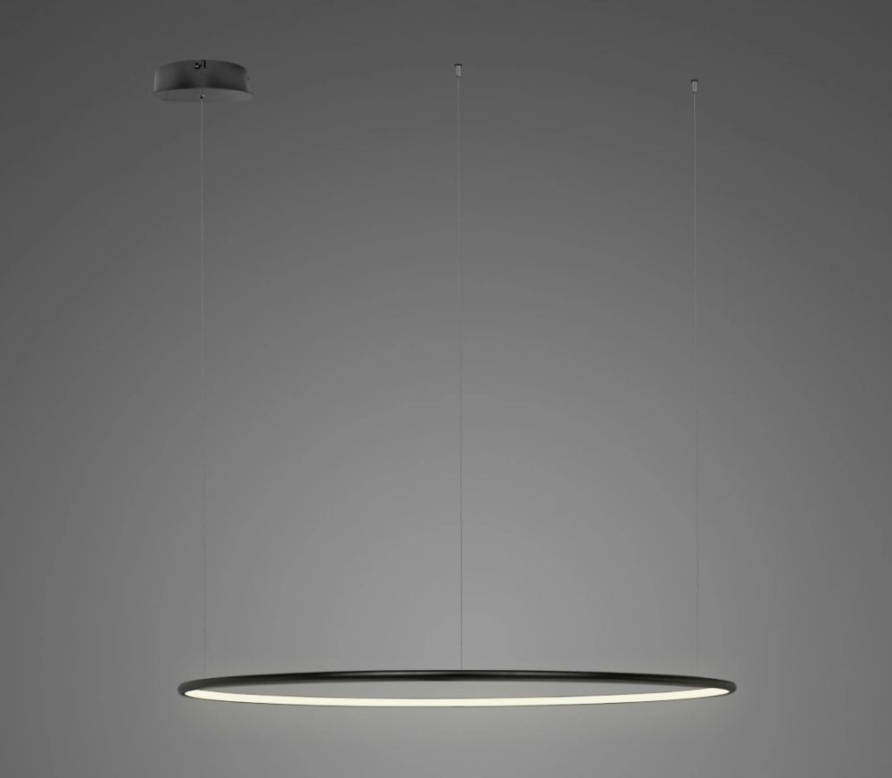 Altavola Design Ledowe Okręgi lampa wisząca 1x68W LED czarny LA073/CO_180_in_3k_black