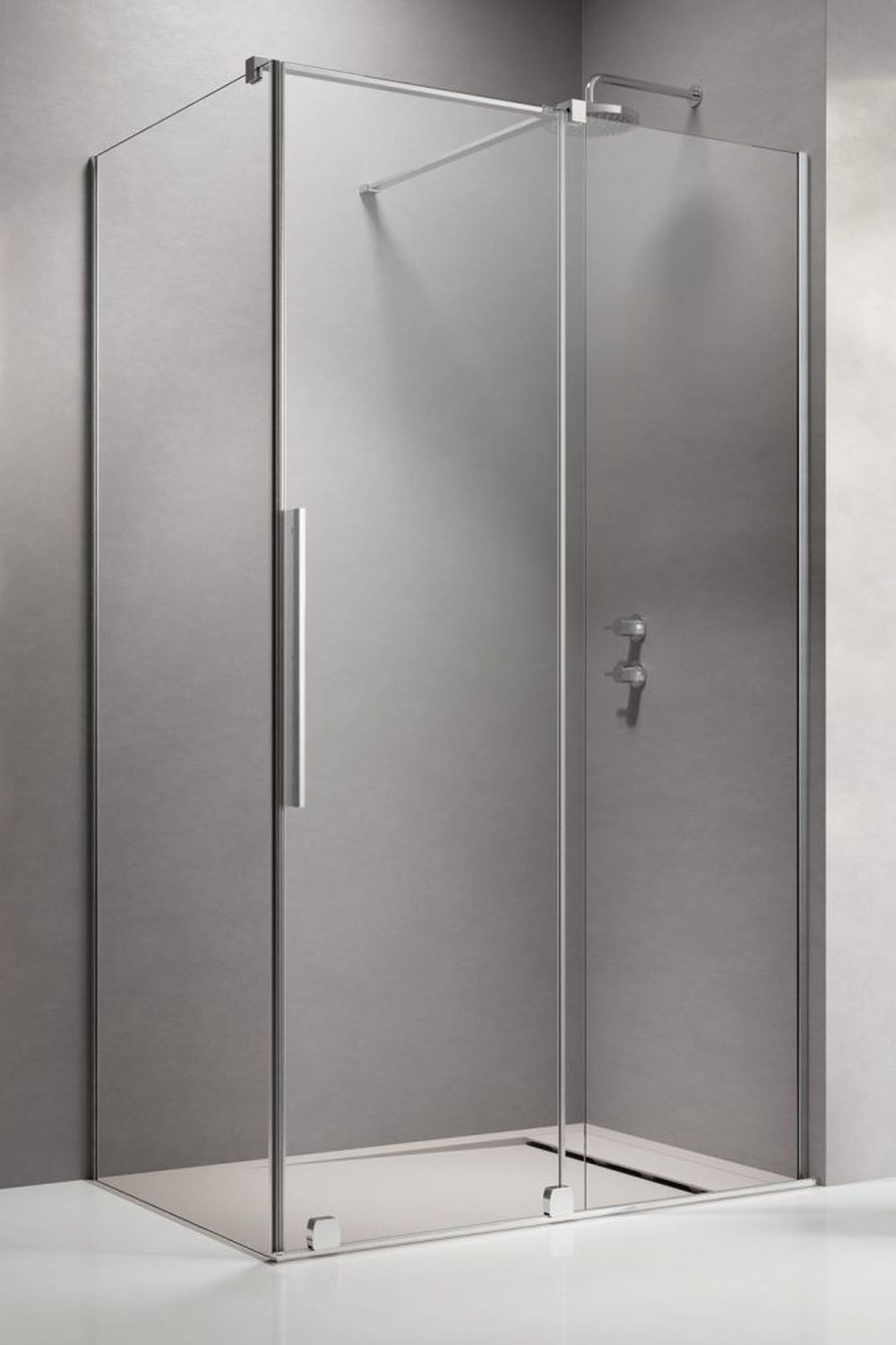 Radaway Furo KDJ drzwi prysznicowe 72,2 cm prawe chrom/szkło przezroczyste 10104722-01-01R