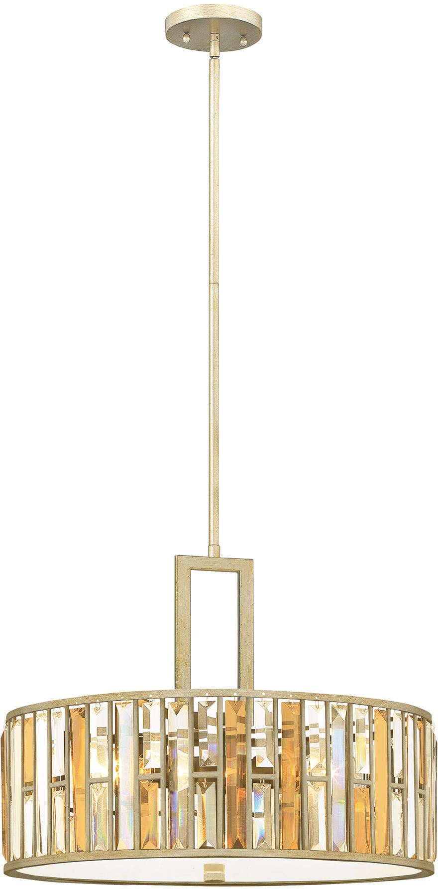 Elstead Lighting Gemma lampa wisząca 3x60 W srebrna HK-GEMMA-P-C-SL