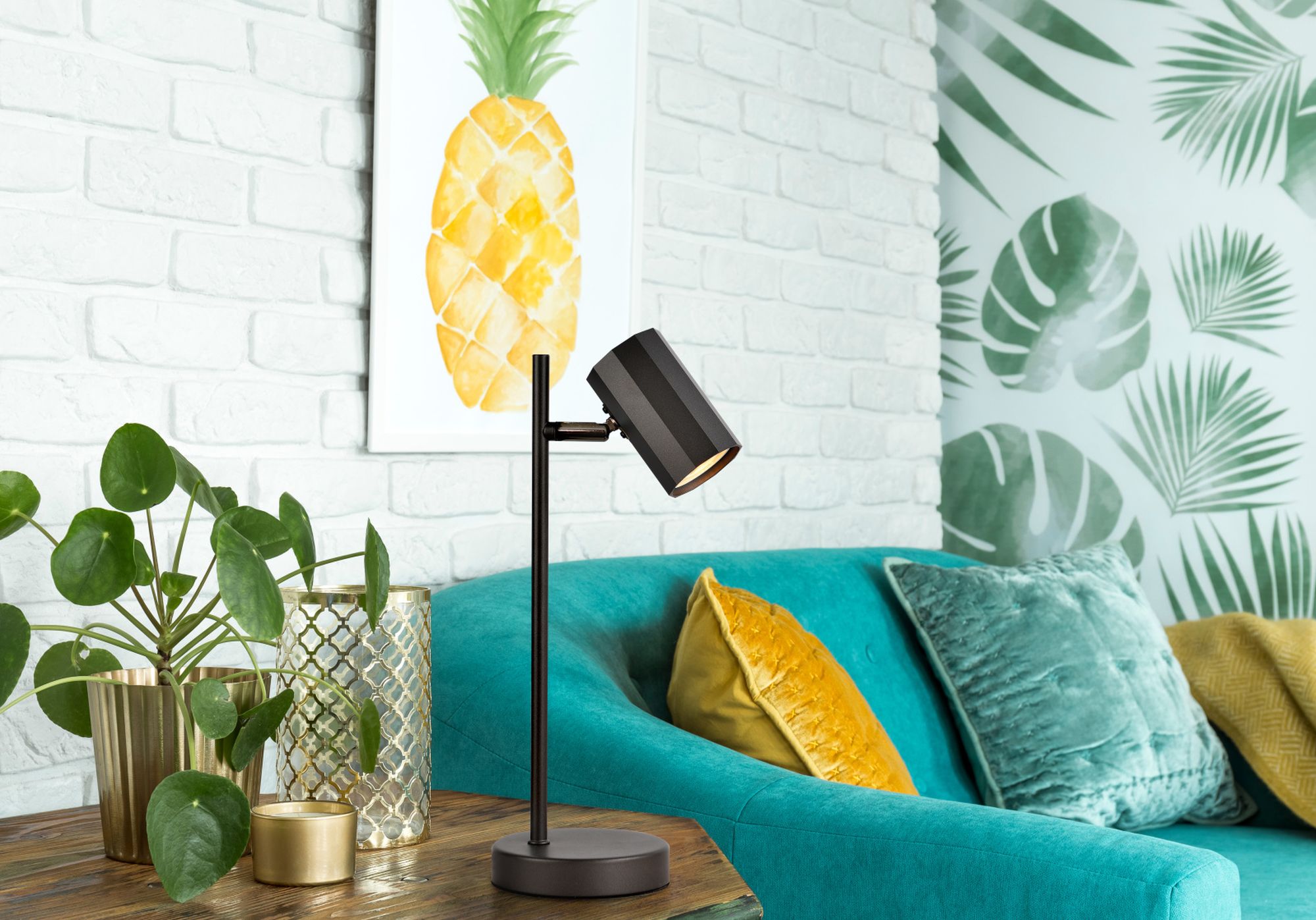 Globo Lighting James lampa biurkowa 1x5 W czarna 57918TB