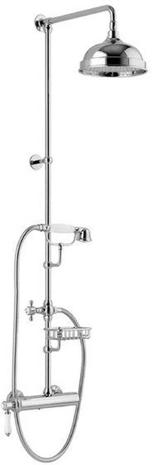 Sapho Vienna zestaw prysznicowy ścienny z deszczownicą chrom VO139