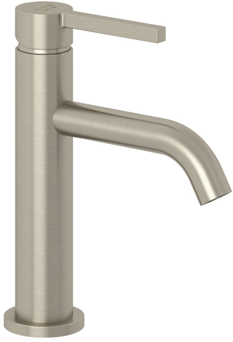 Kludi Nova Fonte Pura bateria umywalkowa stojąca nikiel szczotkowany 20028N515