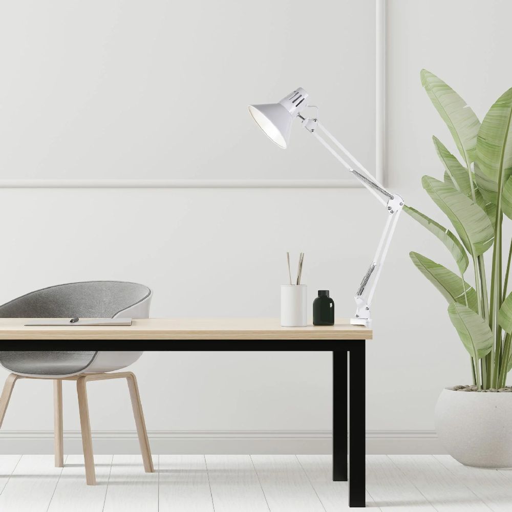 Goldlux Worker lampa biurkowa 1x10 W biała 327536 - Wysyłka w 24h