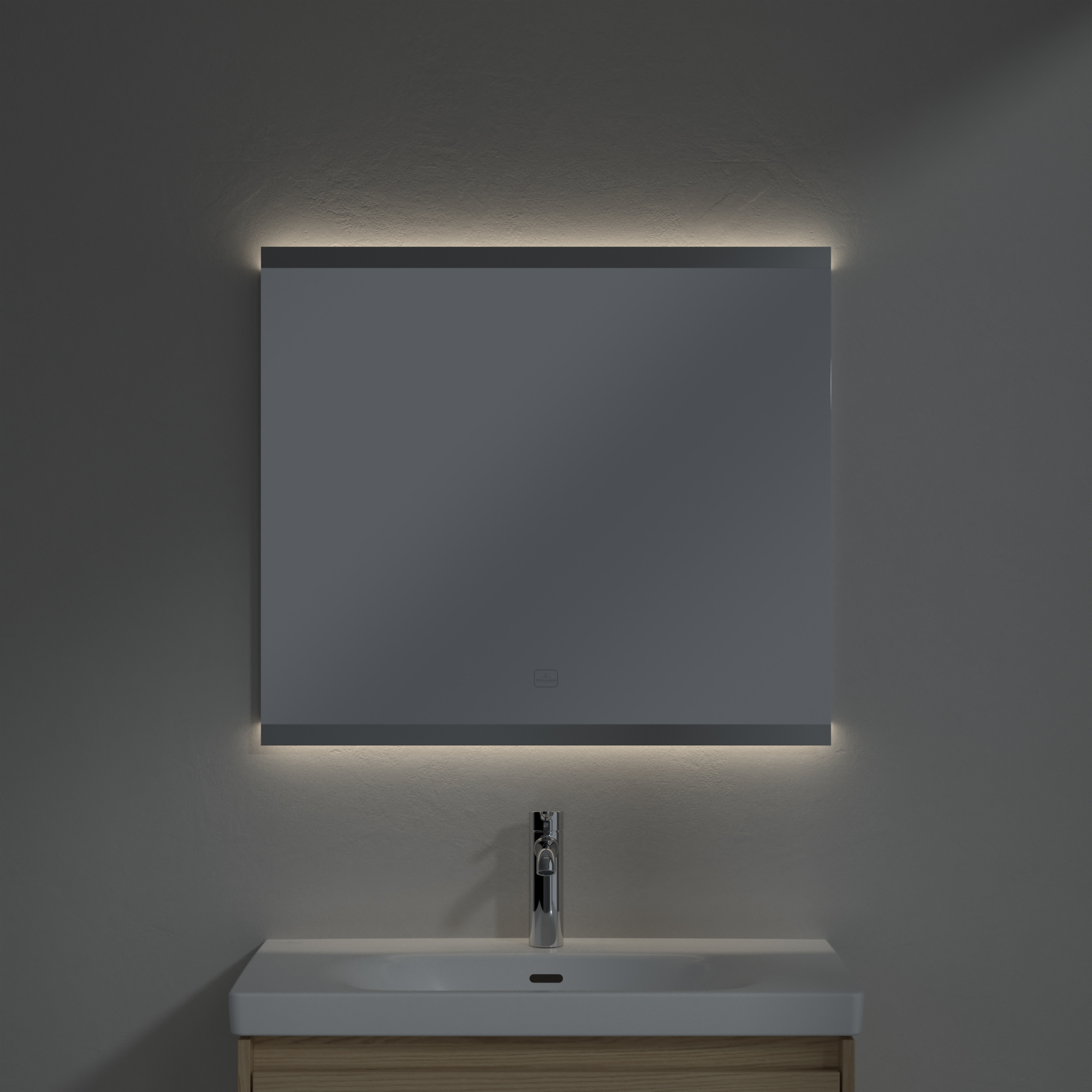 Villeroy & Boch More to See Square lustro 80x70 cm prostokątne z oświetleniem A4758000