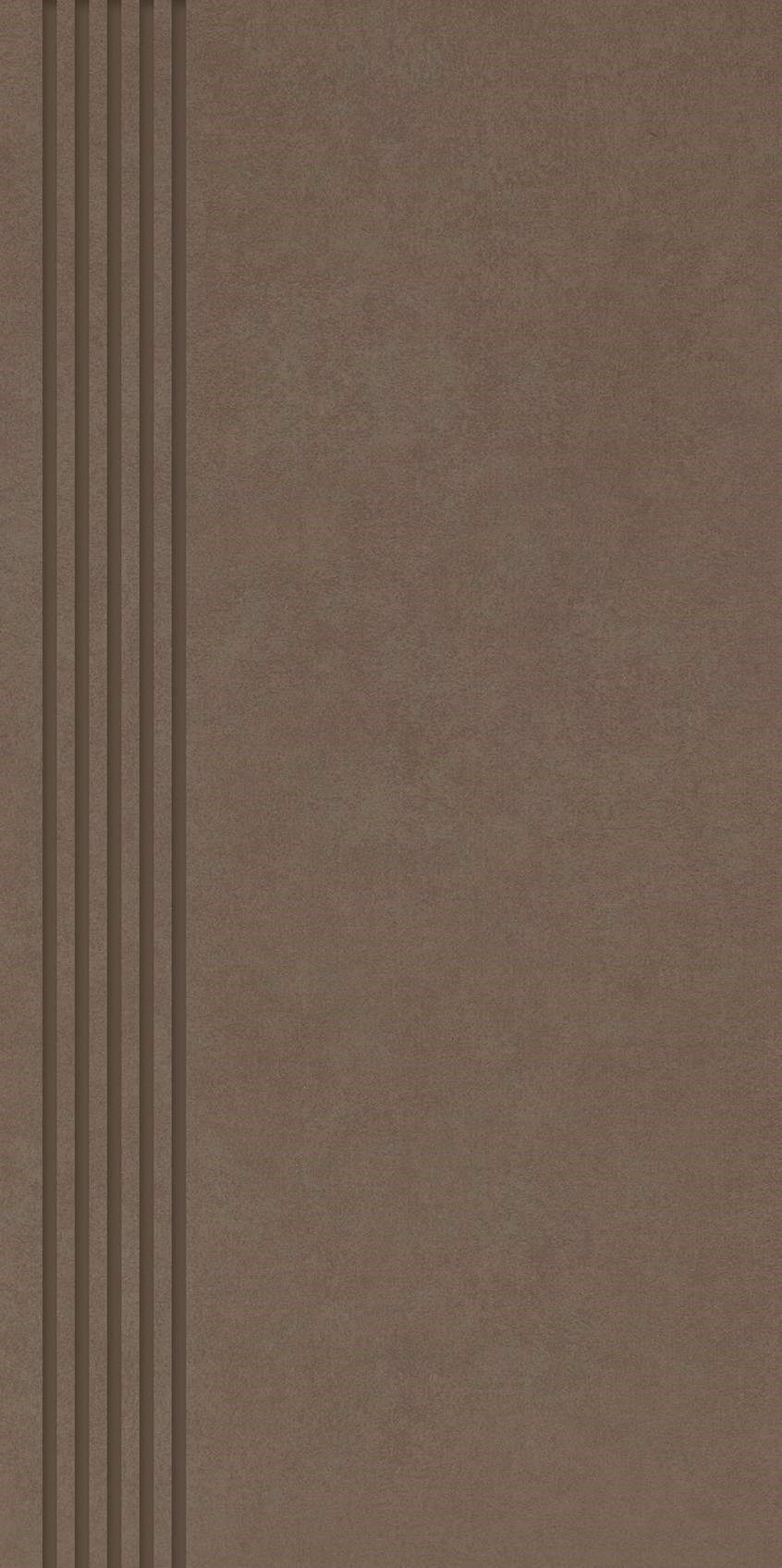 Paradyż Intero stopnica 29,8x59,8 cm prosta nacinana brązowy mat