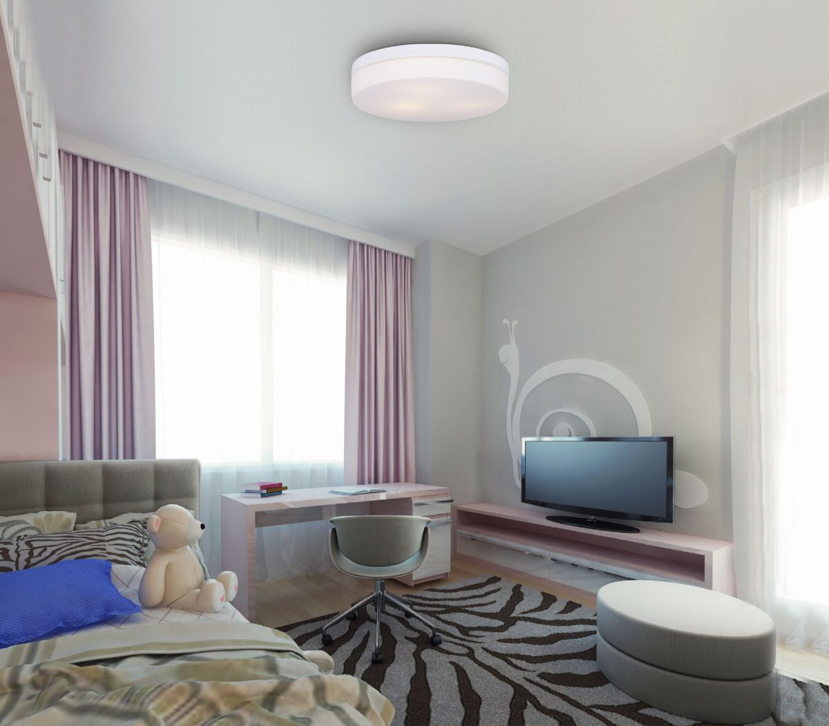 MaxLight Oda plafon 3x40W biały C0193