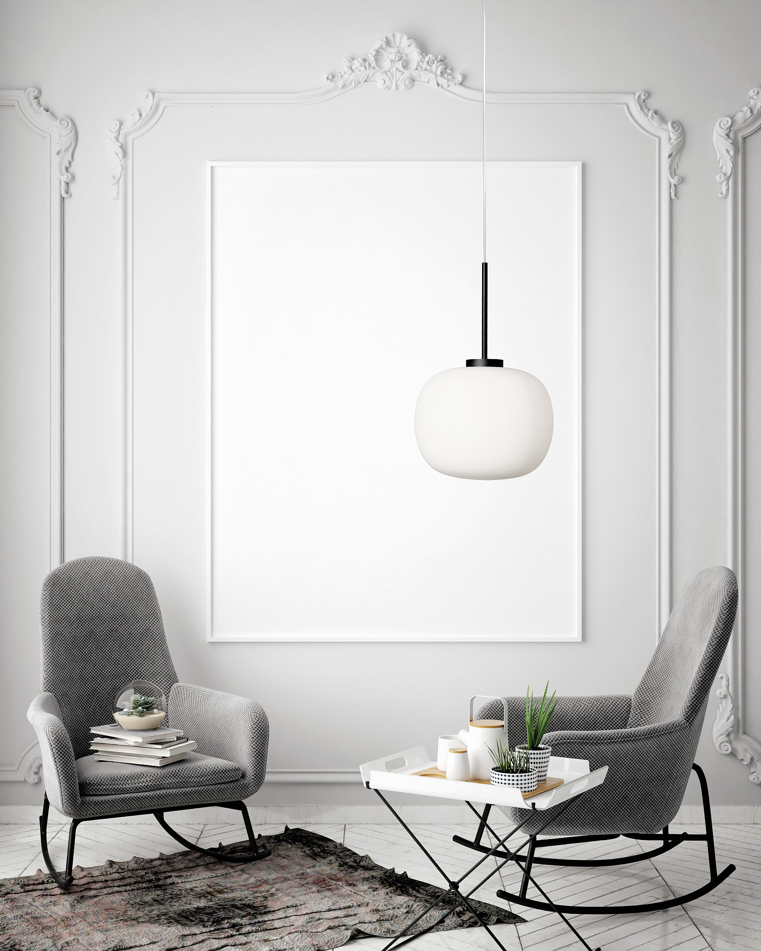 Miloox Bombo lampa wisząca 1x40W biała 1744.34