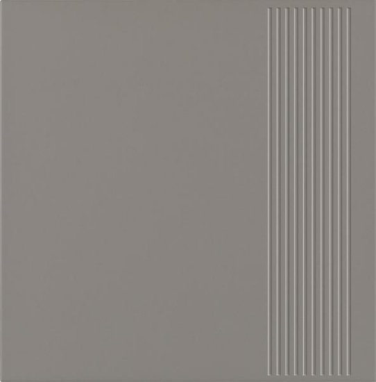 Paradyż Bazo stopnica 30x30 cm prosta monokolor grys szary mat