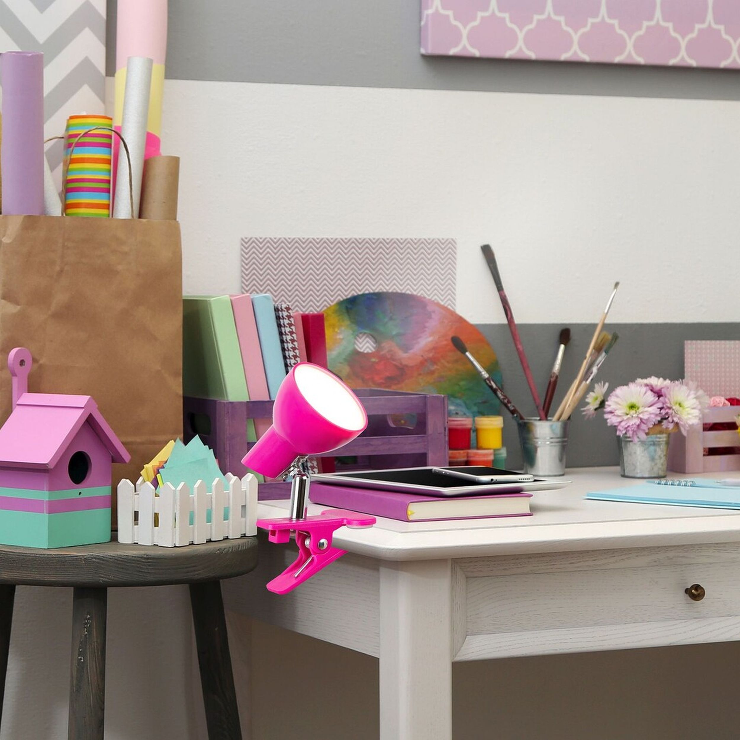 Rabalux Noah lampa biurkowa 1x5W LED różowy 1482