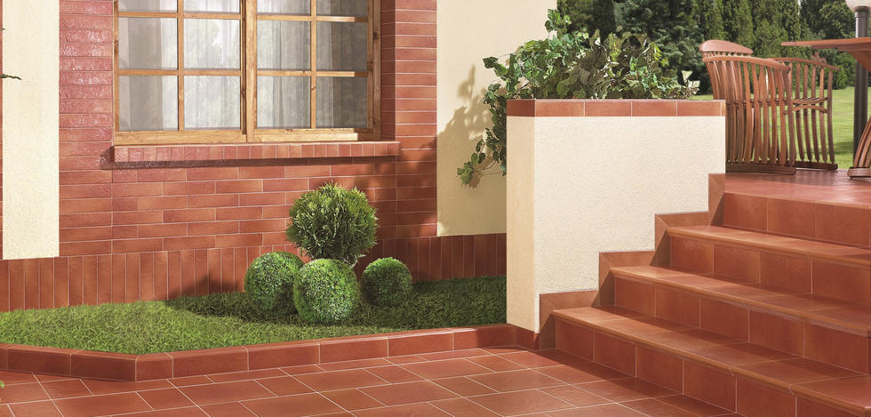 Paradyż Taurus płytka parapetowa 10x20 cm rosa czerwona