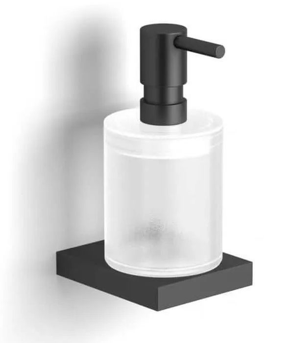 Stella Kobe dozownik do mydła w płynie 250 ml szkło mat/czarny mat 10.423-B