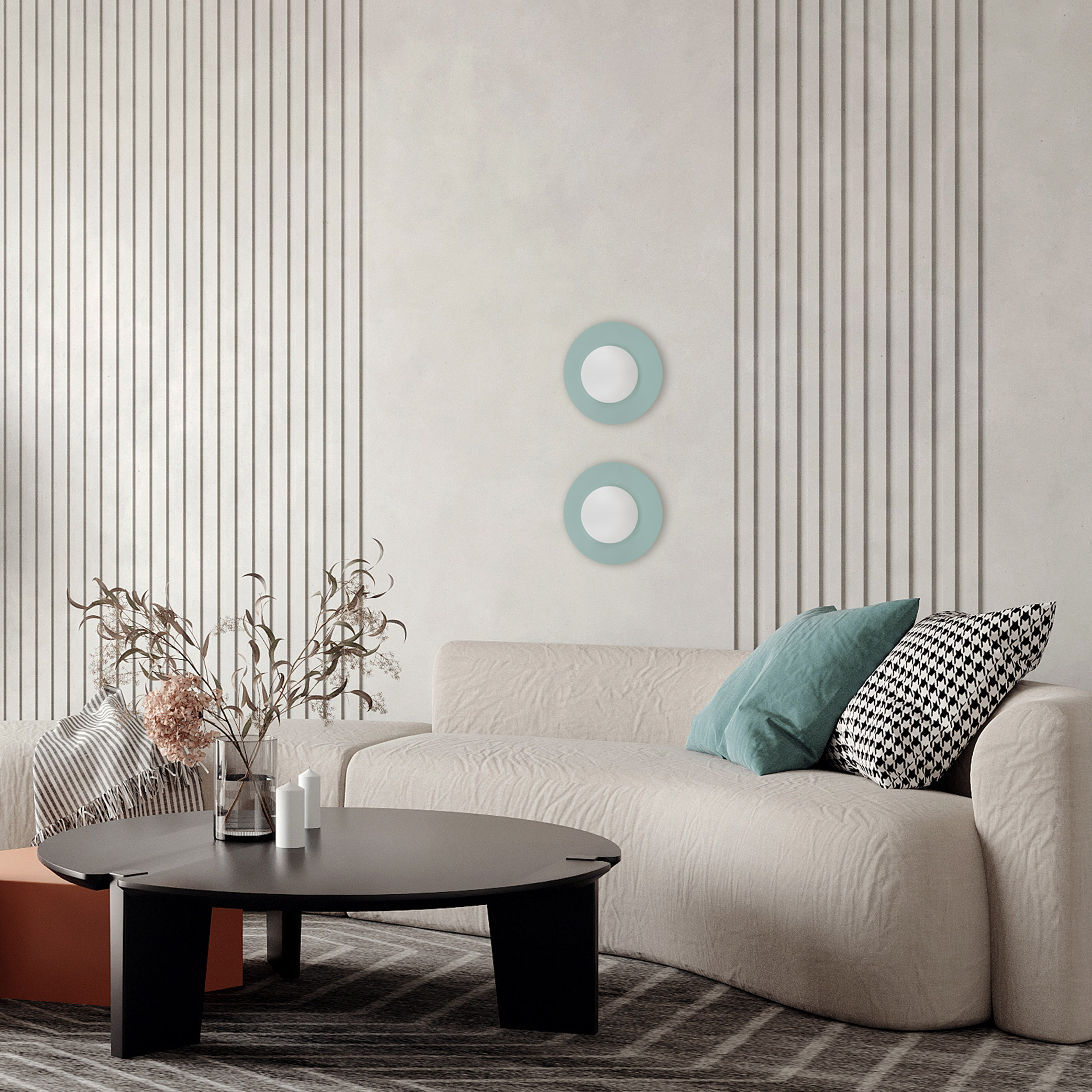 TK Lighting Pixi kinkiet 1x8 W biały-miętowy 10229