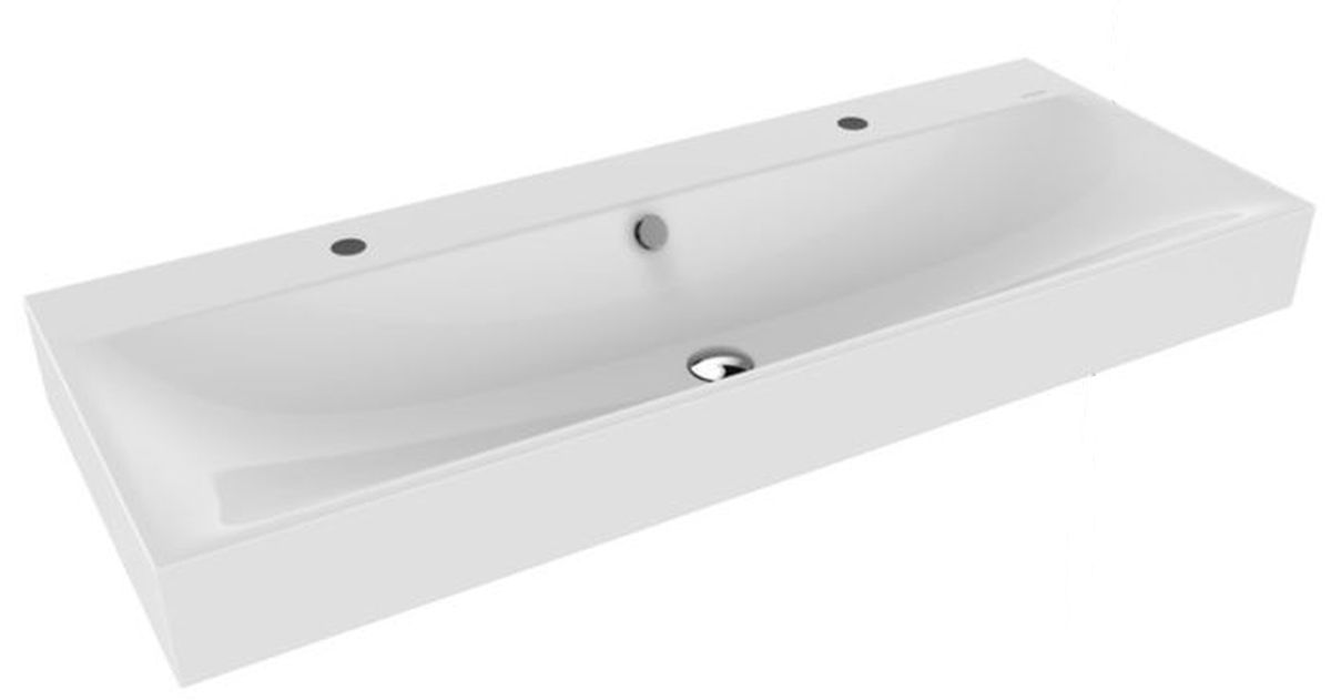 Kaldewei Silenio umywalka 120x46 cm ścienna prostokątna model 3046-D biała 904506043001