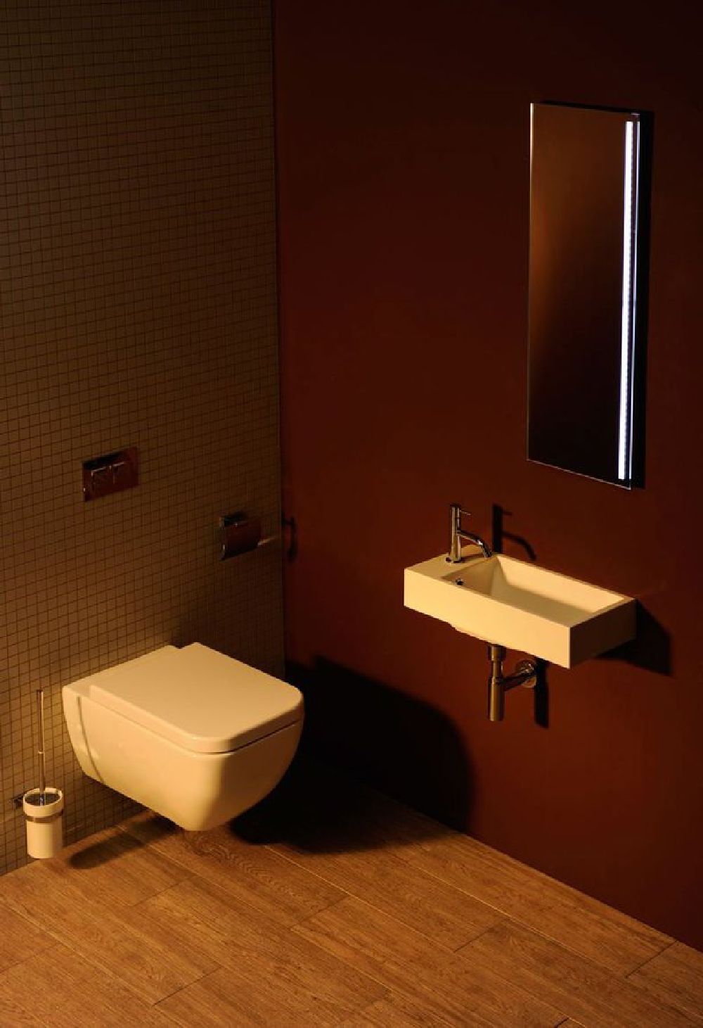 Sapho Ariana umywalka 50x25 cm prostokątna ścienna biała SM012