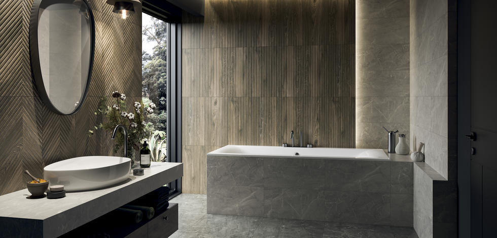 Paradyż Afternoon płytka ścienna 29,8x59,8 cm szary połysk