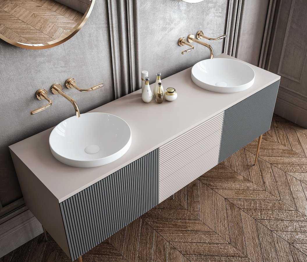 Sapho umywalka 43x43 cm wpuszczana okrągła biała 3041 - Wysyłka w 24h