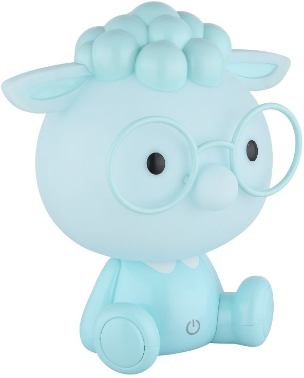 Globo Lighting Sheepy lampka nocna dziecięca 1x1 W niebieska 21760B