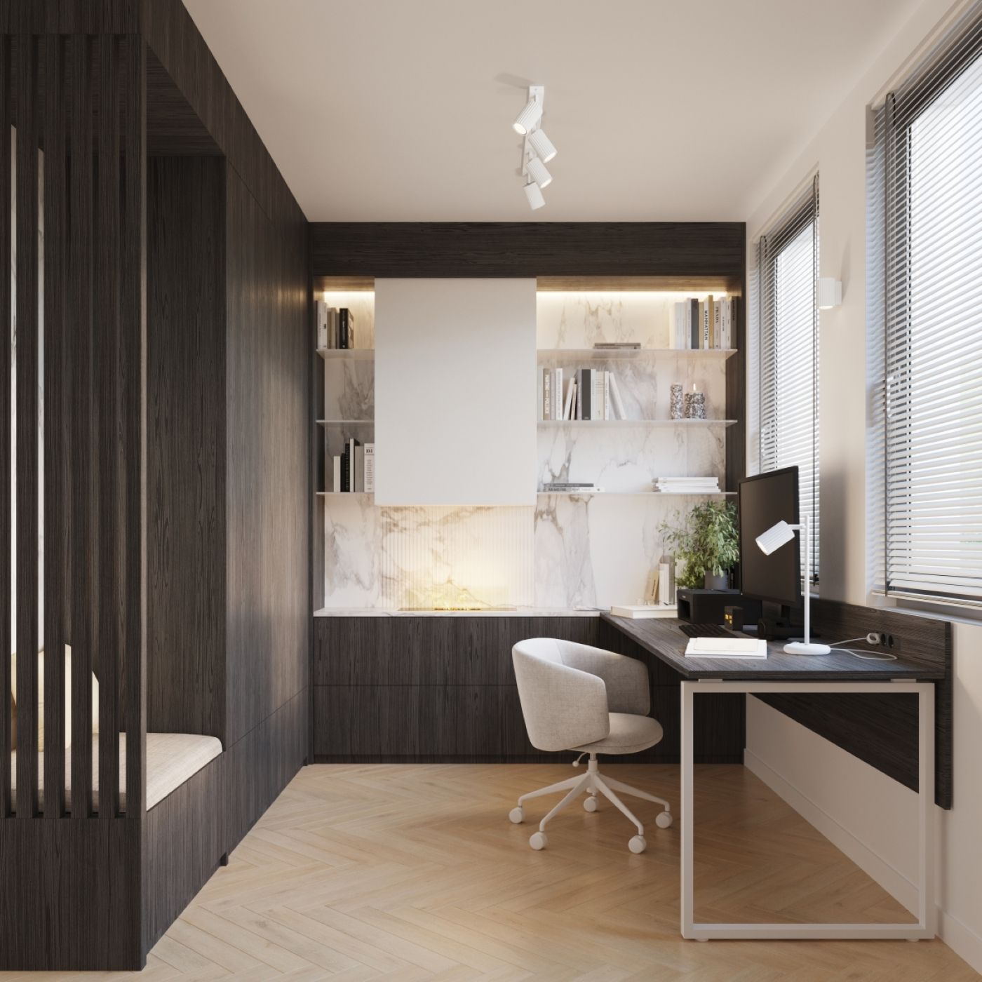 Sollux Lighting Karbon lampa biurkowa 1x10 W biała SL.1548