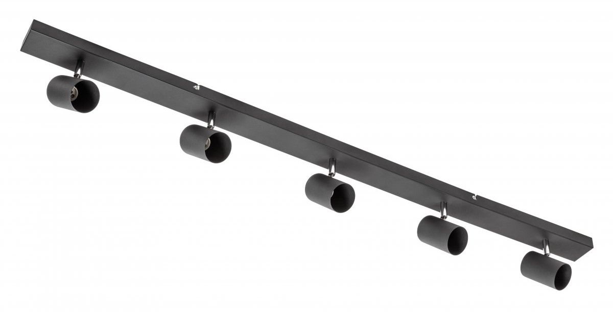 GTV Veneto lampa podsufitowa 5x20 W czarna OS-VEN20WO5-10