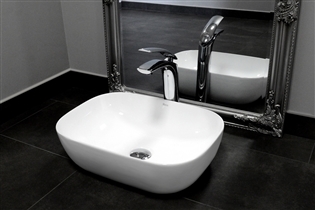 Rea Belinda Slim umywalka 46,5x33,5 cm nablatowa biała REA-U6521 - Wysyłka w 24h