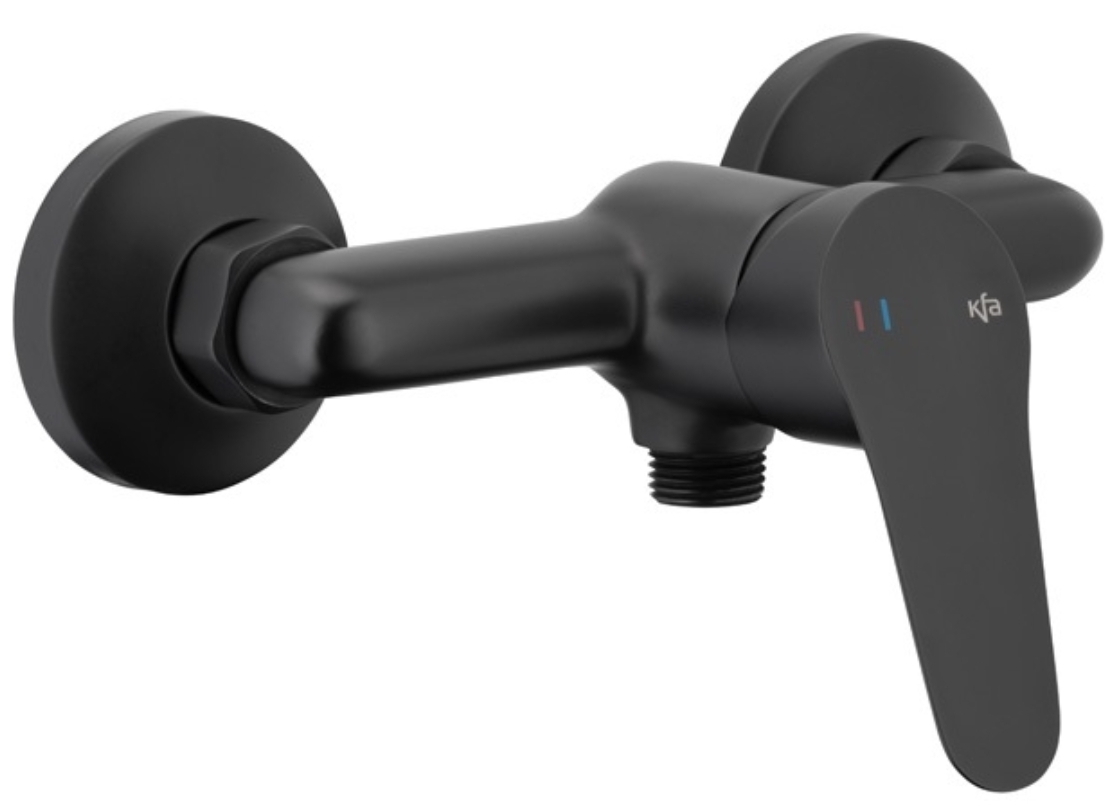 KFA Armatura Sparc bateria prysznicowa ścienna czarna 5416-010-81