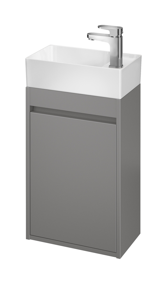 Cersanit Crea szafka 39x21,5x59 cm podumywalkowa wisząca szara S924-014