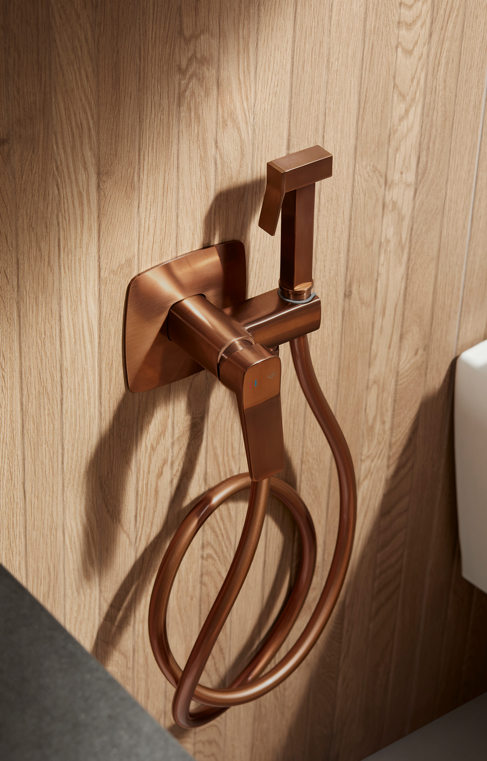 KFA Armatura Malaga Rose Gold bateria bidetowa podtynkowa różowe złoto szczotkowane 4529-512-34 - Wysyłka w 24h