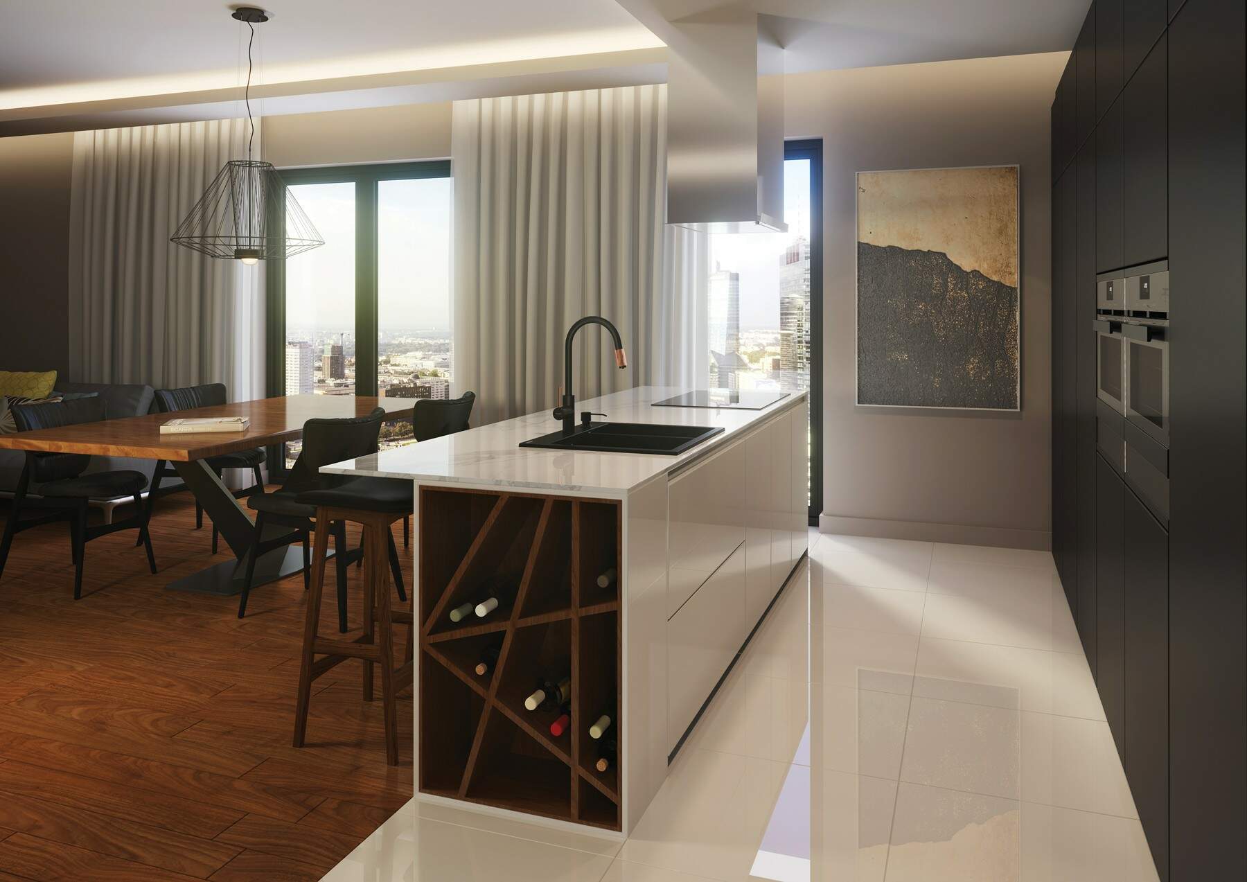 Deante Eridan zlewozmywak granitowy 60x52 cm czarny ZQE_N503