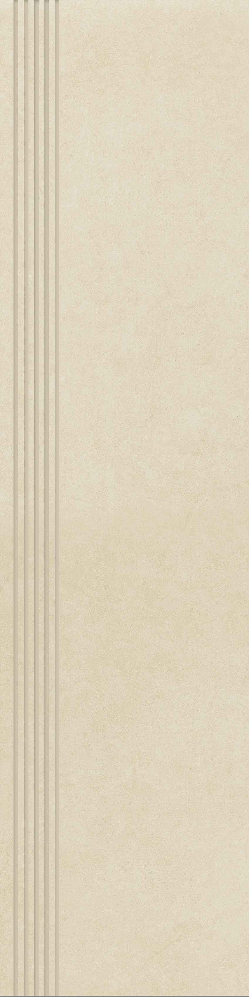 Paradyż Intero stopnica 29,8x119,8 cm prosta nacinana beżowy mat
