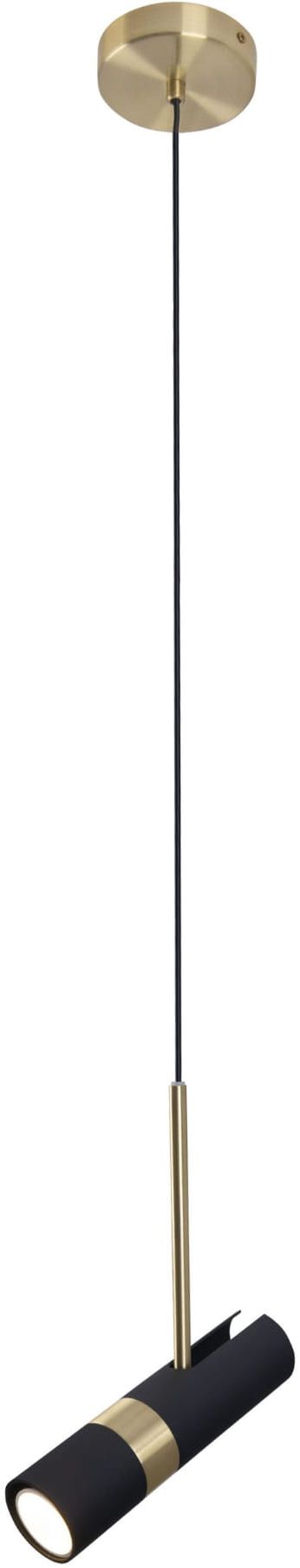 MaxLight Puma lampa wisząca 1x5W czarna/złota P0408