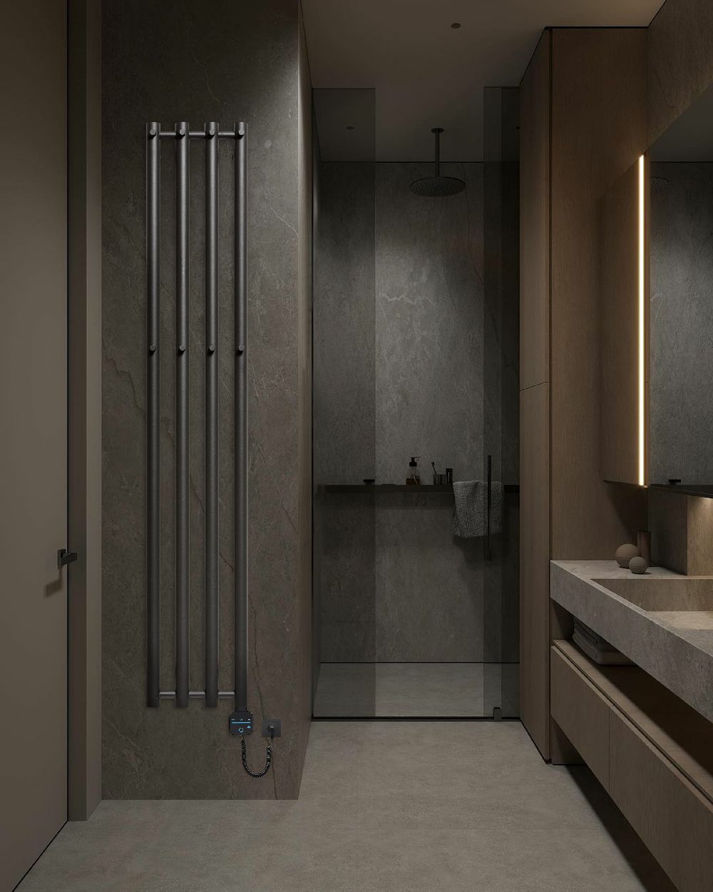 HeatQ Technology Rosendal Up grzejnik elektryczny 95x26,6 cm biały PNH3HQSCWWX02BH3XXOR1WX