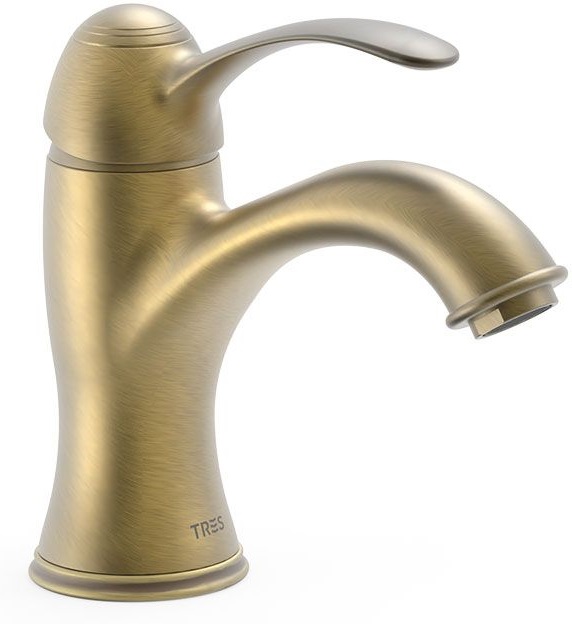 Tres Monoclasic bateria umywalkowa stojąca mosiądz antyczny matowy 24210301LM