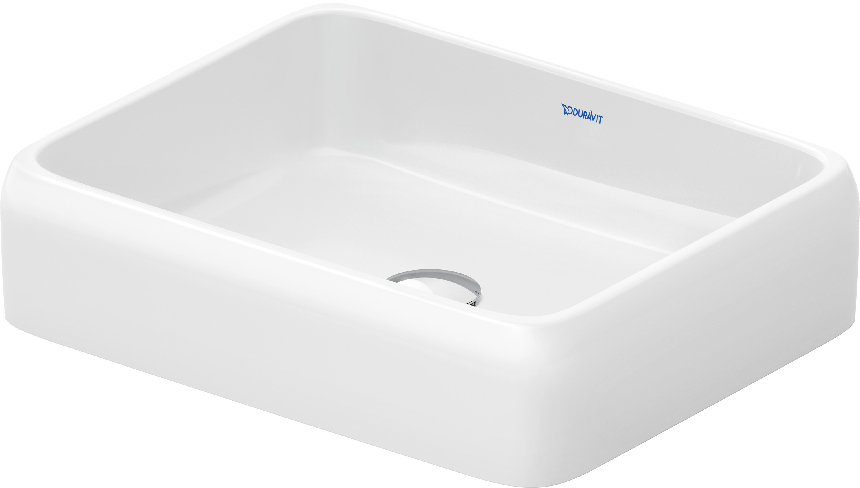 Duravit Qatego umywalka 50x40 cm prostokątna nablatowa biała 2383500079
