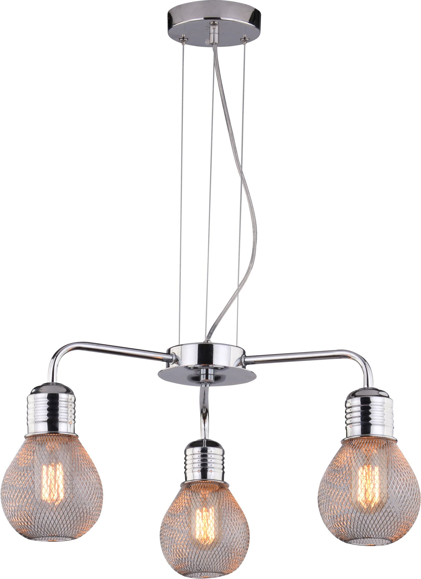Candellux Gliva lampa wisząca 3x60W chrom 33-58539