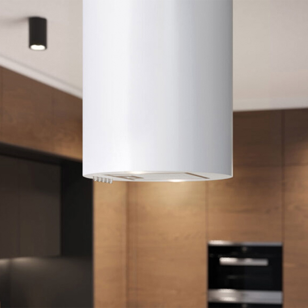 Maan Elba okap kuchenny 31 cm wyspowy biały OELB31D4P.S3.BI_EO