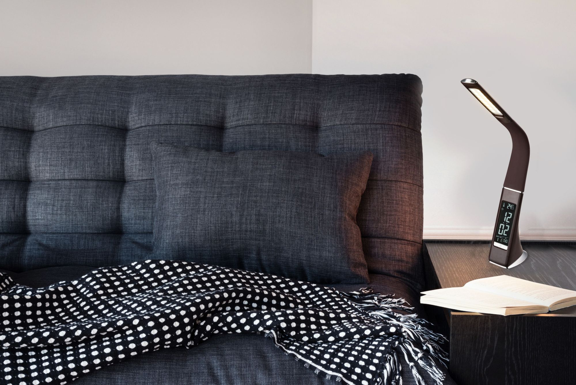 Globo Lighting Sophie lampa biurkowa 1x6,5 W chrom-szara 58335