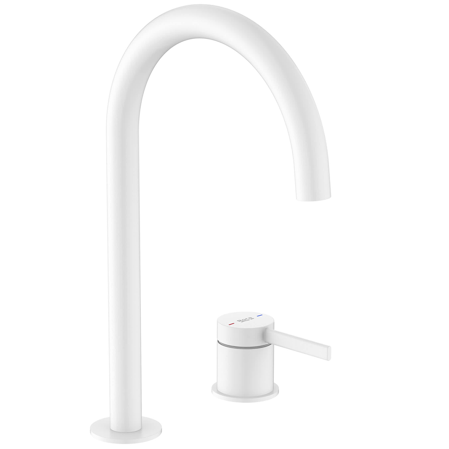 Roca Ona bateria umywalkowa stojąca biały mat A5A389EB00