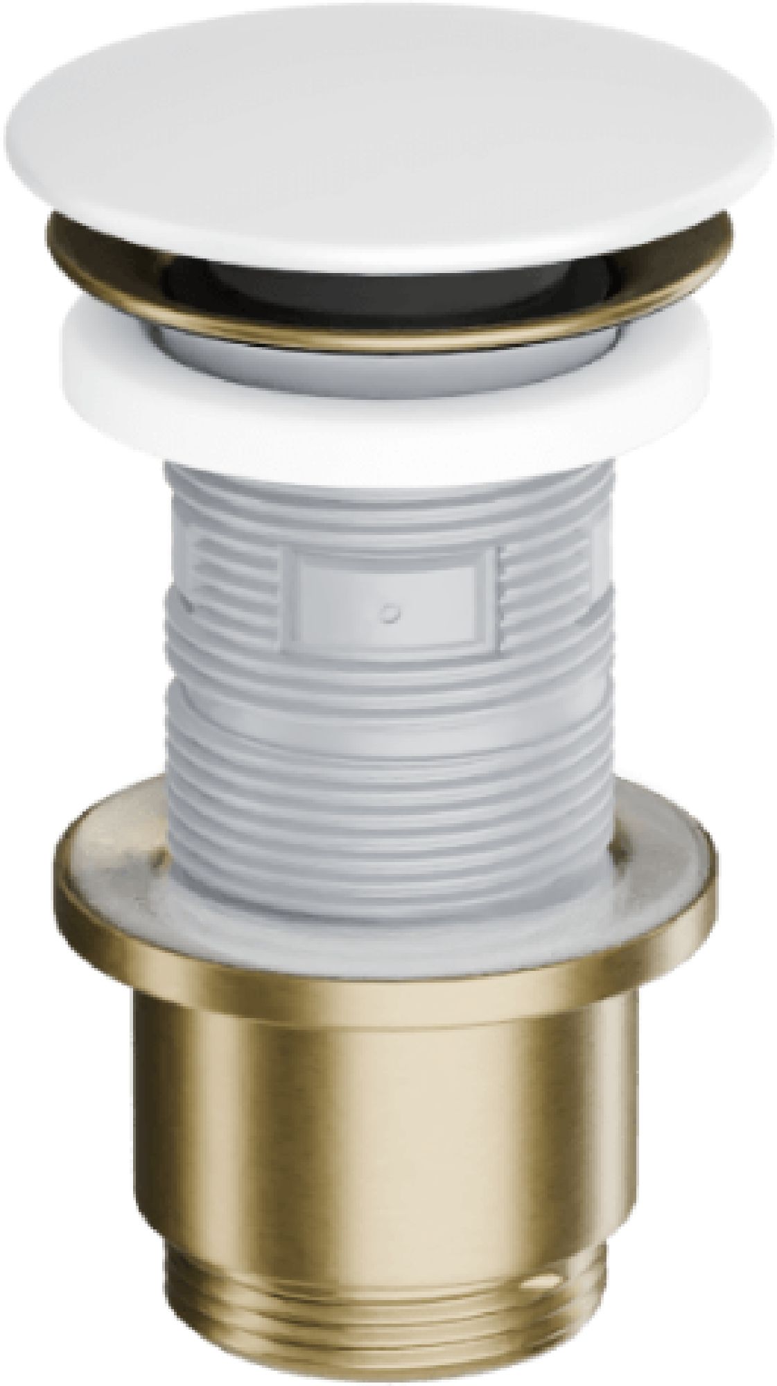 Excellent Design korek do umywalki złoty szczotkowany/biały mat ARIN.1485.K.01.WHMGB