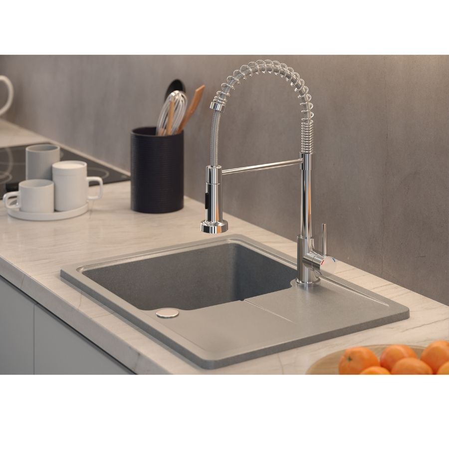 Quadron Salma bateria kuchenna stojąca chrom 52137CR - Wysyłka w 24h