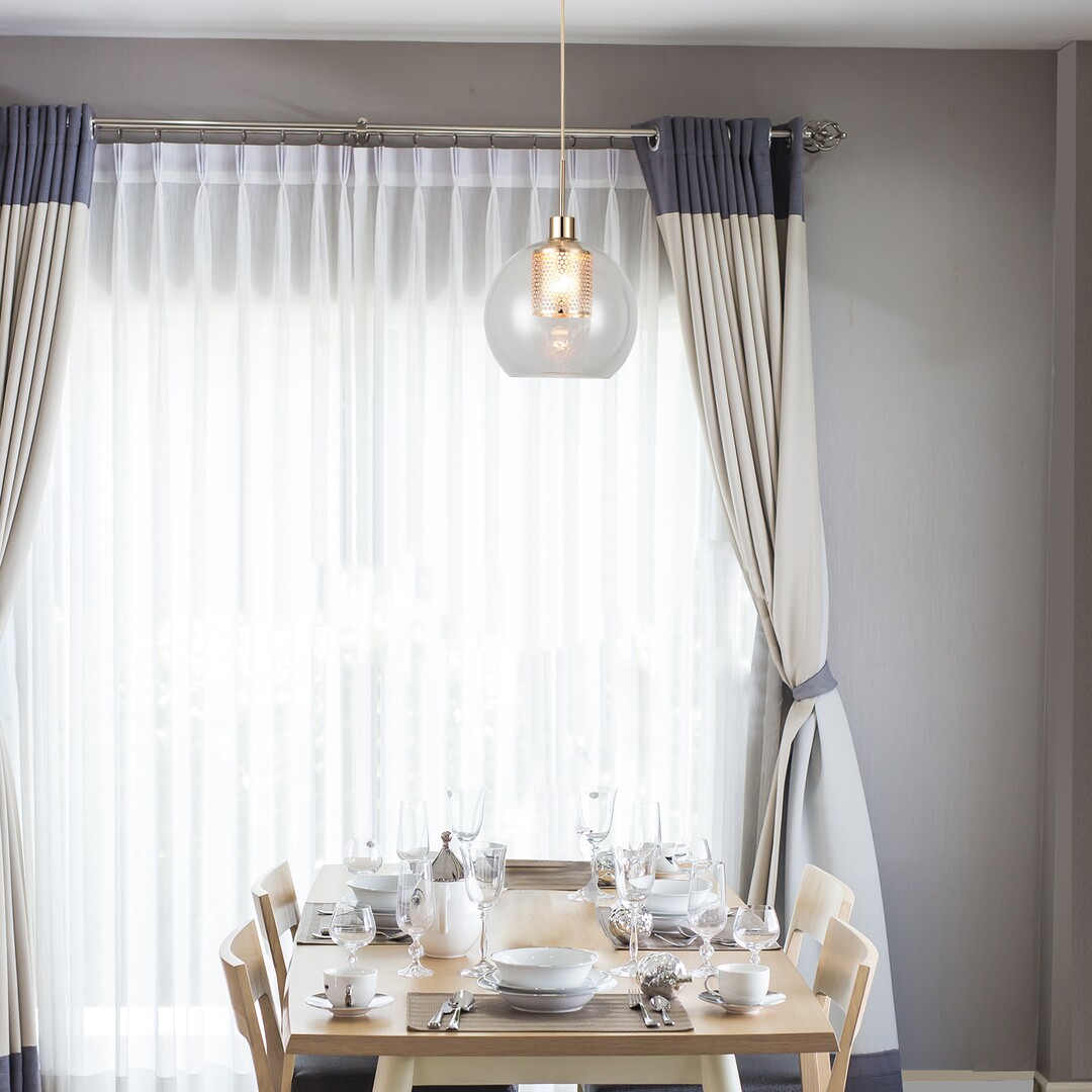 Rabalux Philana lampa wisząca 1x60W złoty/przezroczysty 6495 - Wysyłka w 24h