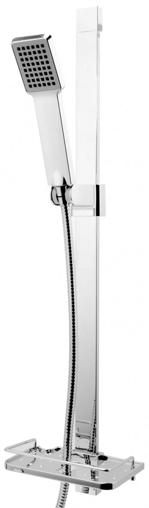 FDesign Pinnea zestaw prysznicowy ścienny z drążkiem chrom FD3-102-11