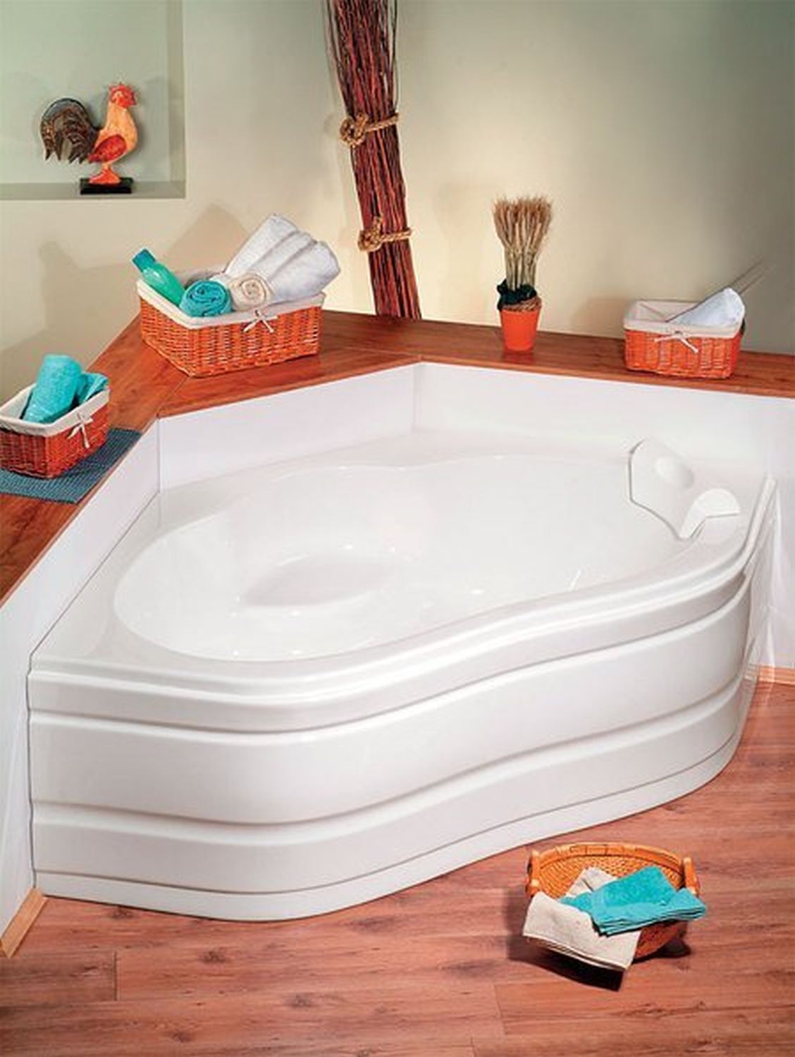 Polysan Marea wanna narożna 150x150 cm biała 92111