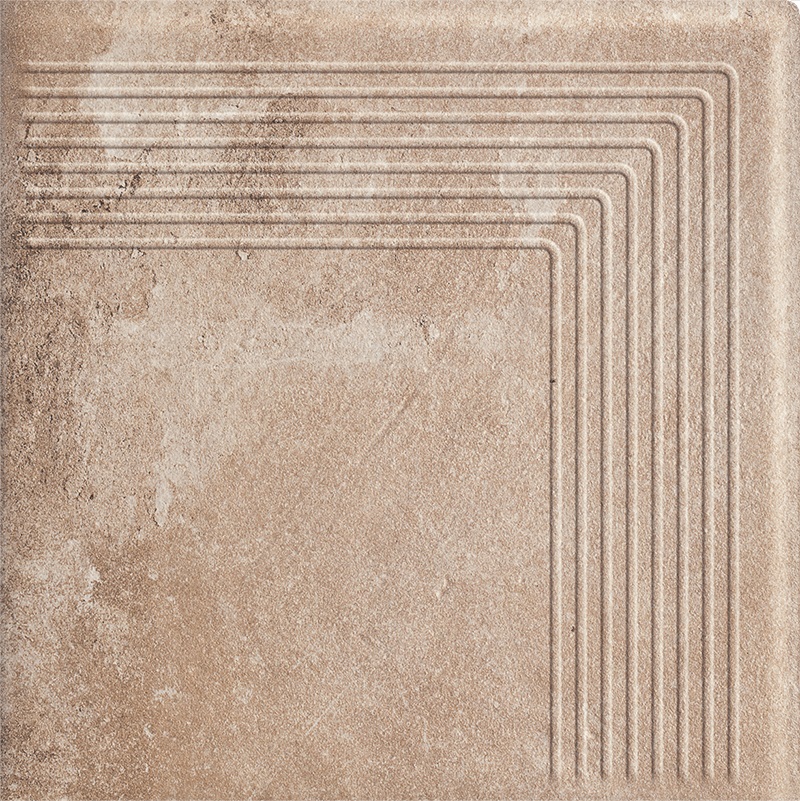 Paradyż Scandiano stopnica 30x30 cm narożna STR ochra mat