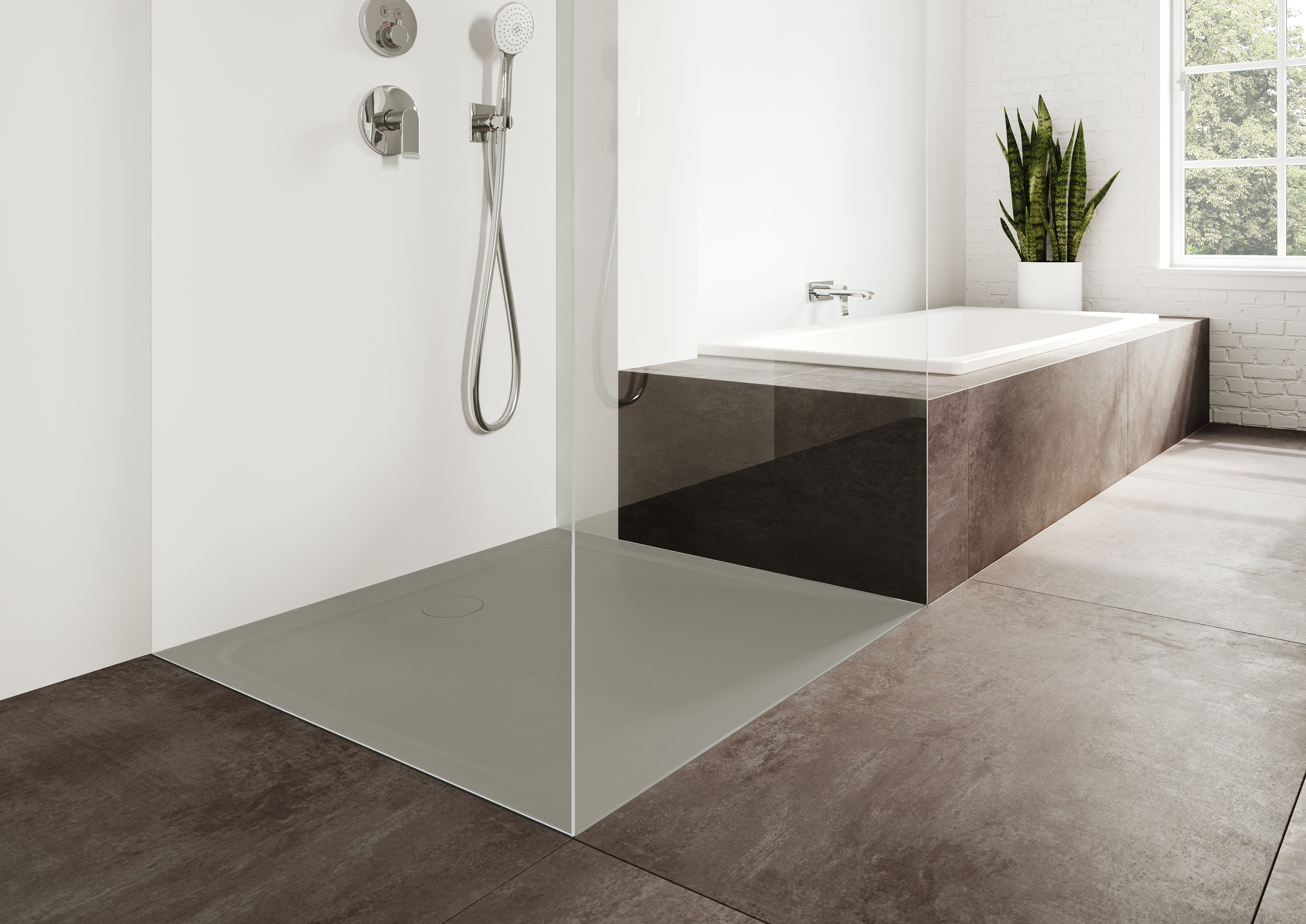 Kaldewei Cayonoplan brodzik 80x80 cm kwadratowy model 2251-5 z obniżonym nośnikiem styropianowym warm grey 30 361147980669